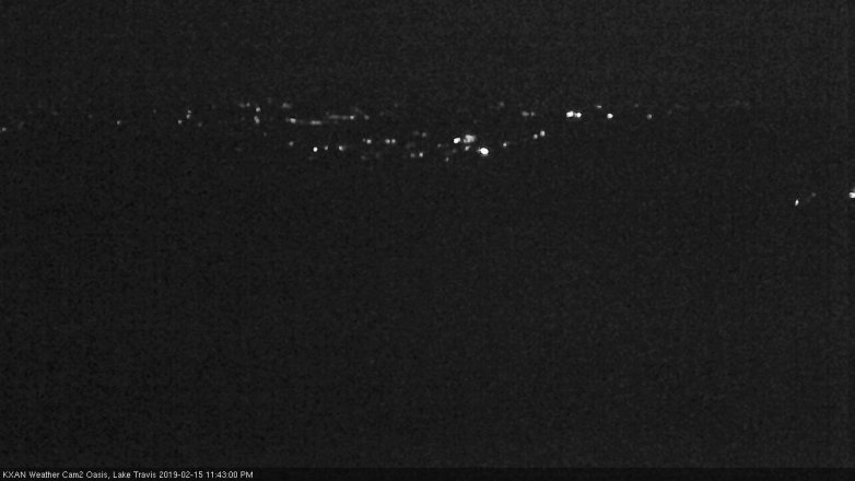 Lake Travis webcam, February 15, 2019 10:45 PM CT