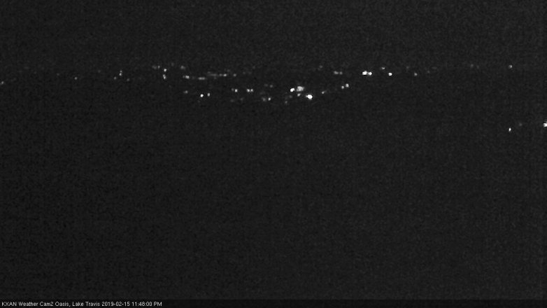Lake Travis webcam, February 15, 2019 10:50 PM CT