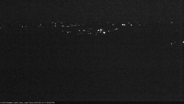 Lake Travis webcam, February 15, 2019 11:00 PM CT