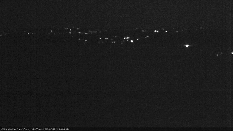 Lake Travis webcam, February 15, 2019 11:05 PM CT