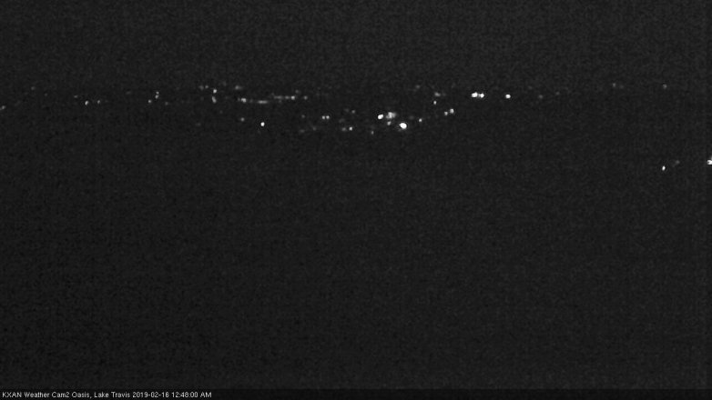 Lake Travis webcam, February 15, 2019 11:50 PM CT