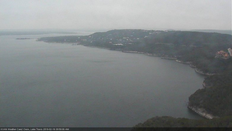 Lake Travis webcam, February 16, 2019 9:00 AM CT