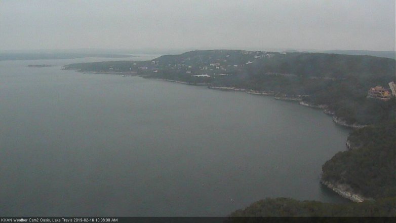 Lake Travis webcam, February 16, 2019 9:10 AM CT