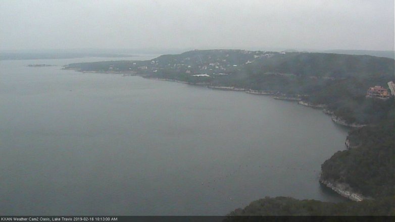 Lake Travis webcam, February 16, 2019 9:15 AM CT