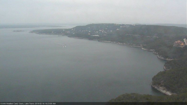 Lake Travis webcam, February 16, 2019 9:25 AM CT