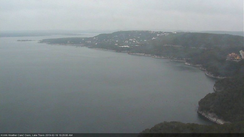 Lake Travis webcam, February 16, 2019 9:30 AM CT