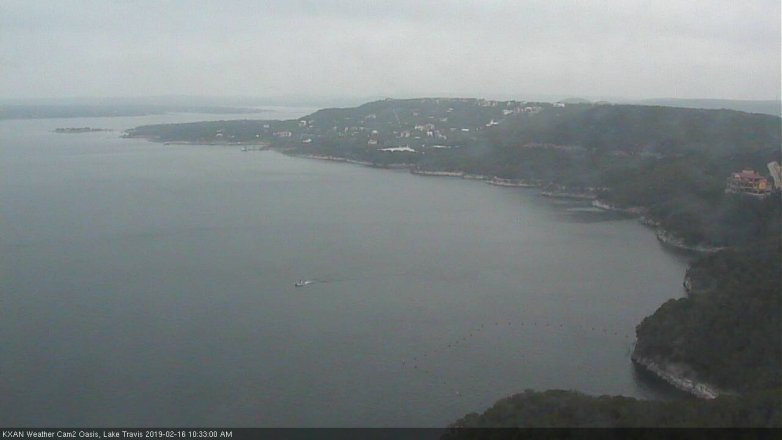 Lake Travis webcam, February 16, 2019 9:35 AM CT