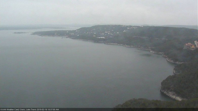 Lake Travis webcam, February 16, 2019 9:40 AM CT