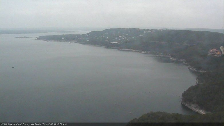 Lake Travis webcam, February 16, 2019 9:50 AM CT