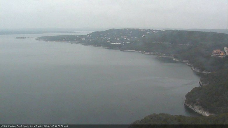 Lake Travis webcam, February 16, 2019 10:00 AM CT