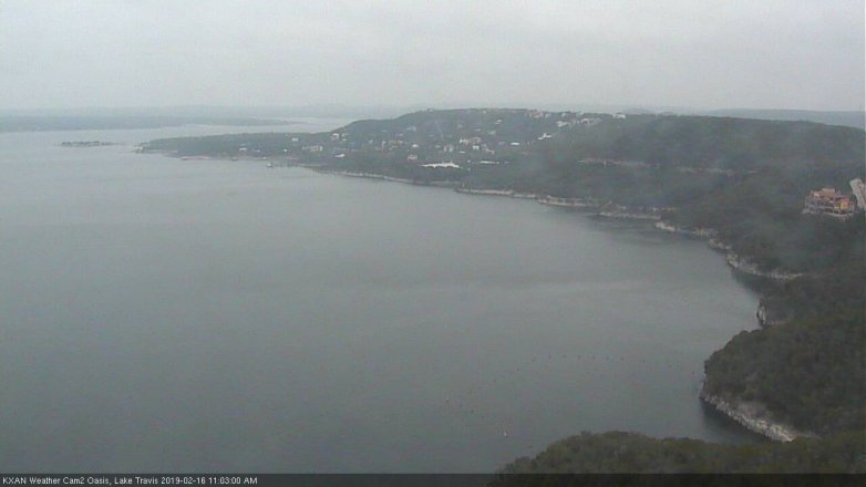 Lake Travis webcam, February 16, 2019 10:05 AM CT