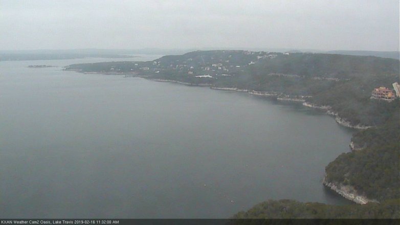 Lake Travis webcam, February 16, 2019 10:35 AM CT