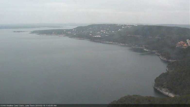 Lake Travis webcam, February 16, 2019 10:45 AM CT
