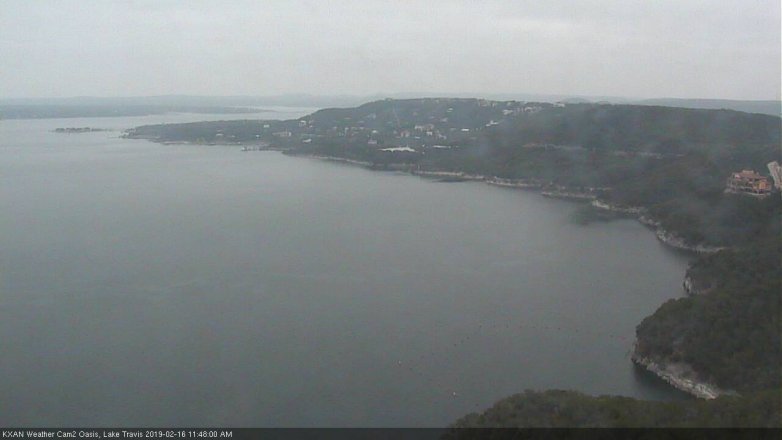 Lake Travis webcam, February 16, 2019 10:50 AM CT