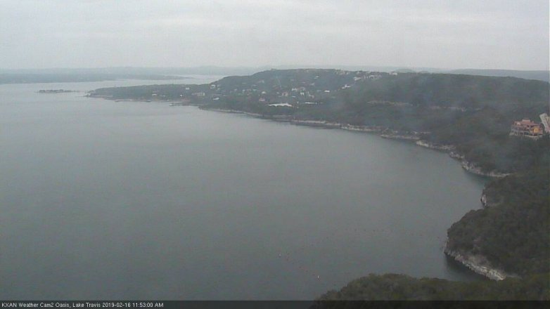 Lake Travis webcam, February 16, 2019 10:55 AM CT