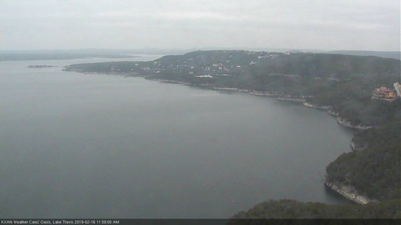 Lake Travis webcam, February 16, 2019 11:00 AM CT