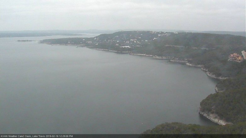 Lake Travis webcam, February 16, 2019 11:30 AM CT