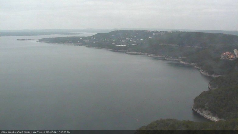 Lake Travis webcam, February 16, 2019 11:35 AM CT