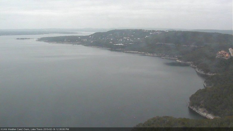 Lake Travis webcam, February 16, 2019 11:40 AM CT