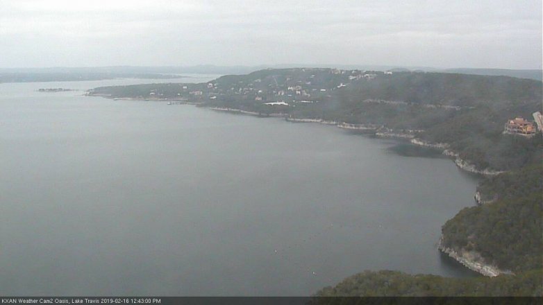 Lake Travis webcam, February 16, 2019 11:45 AM CT