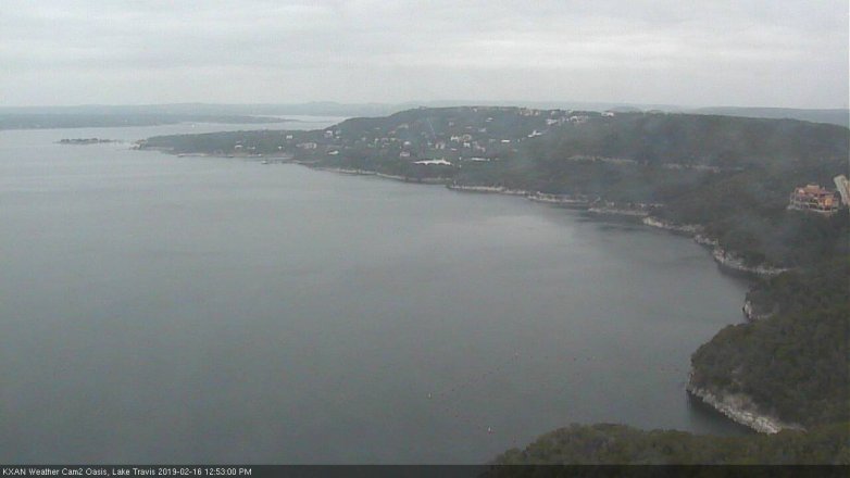 Lake Travis webcam, February 16, 2019 11:55 AM CT
