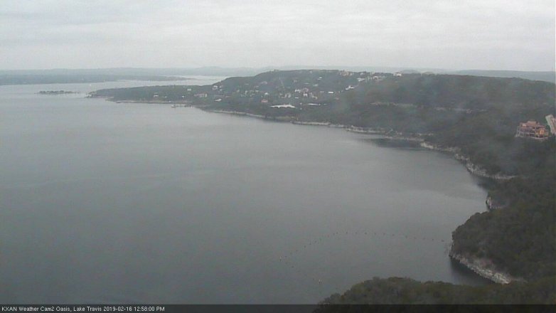 Lake Travis webcam, February 16, 2019 12:00 PM CT