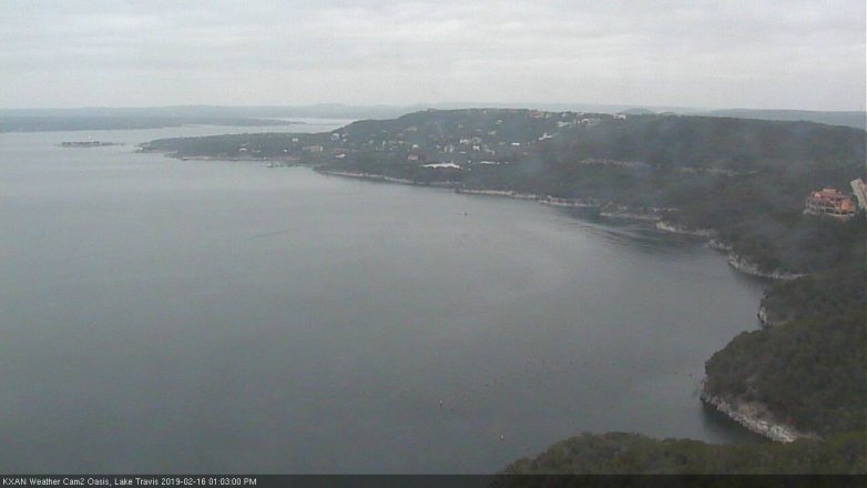 Lake Travis webcam, February 16, 2019 12:05 PM CT
