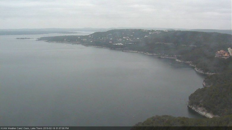 Lake Travis webcam, February 16, 2019 12:10 PM CT