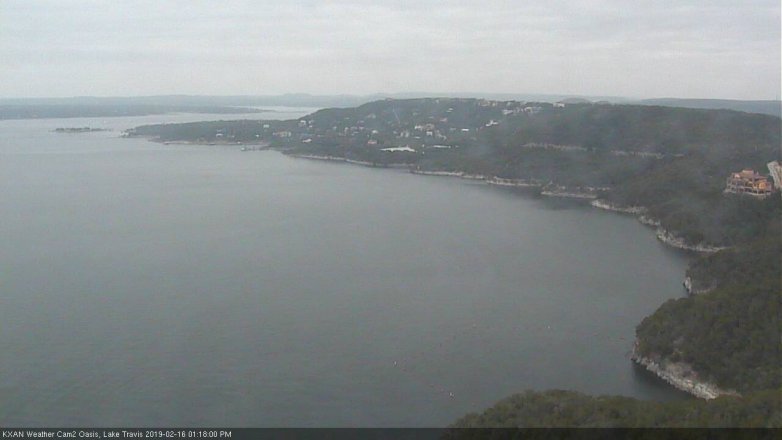 Lake Travis webcam, February 16, 2019 12:20 PM CT