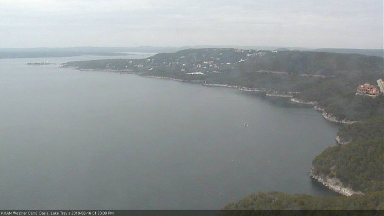 Lake Travis webcam, February 16, 2019 12:25 PM CT