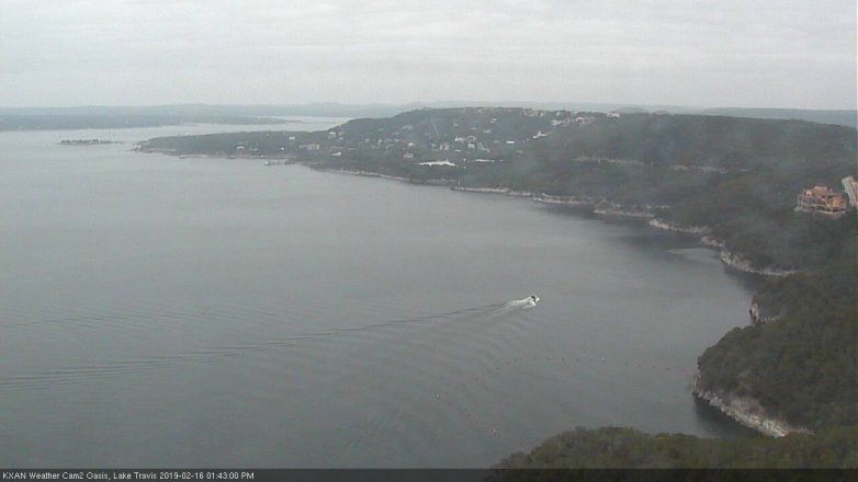 Lake Travis webcam, February 16, 2019 12:45 PM CT