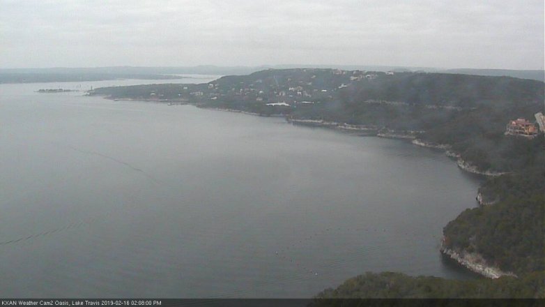 Lake Travis webcam, February 16, 2019 1:10 PM CT