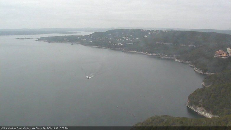 Lake Travis webcam, February 16, 2019 1:20 PM CT