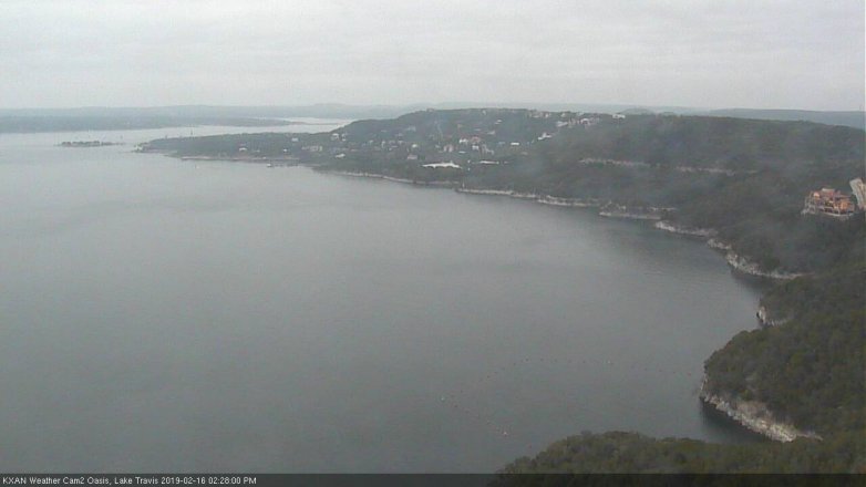 Lake Travis webcam, February 16, 2019 1:30 PM CT
