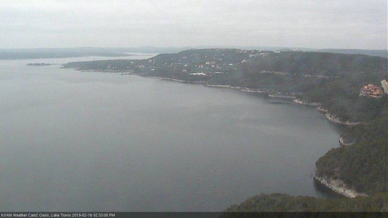 Lake Travis webcam, February 16, 2019 1:35 PM CT