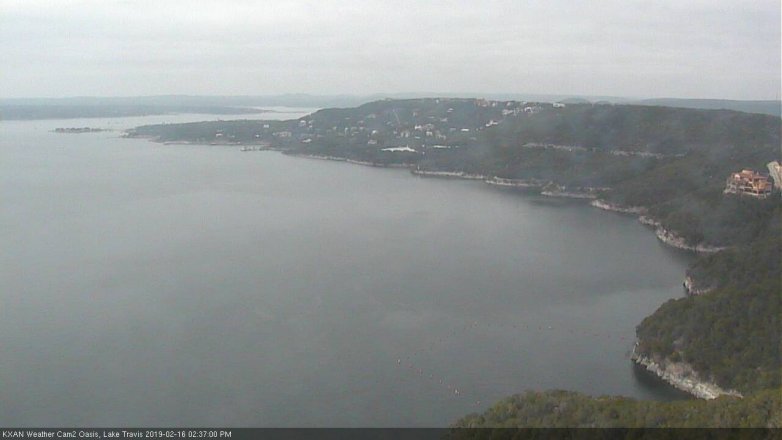 Lake Travis webcam, February 16, 2019 1:40 PM CT