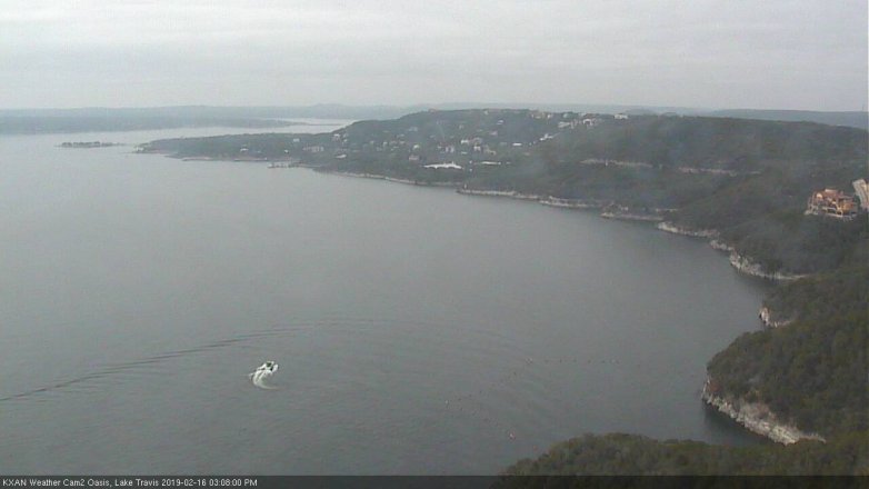 Lake Travis webcam, February 16, 2019 2:10 PM CT