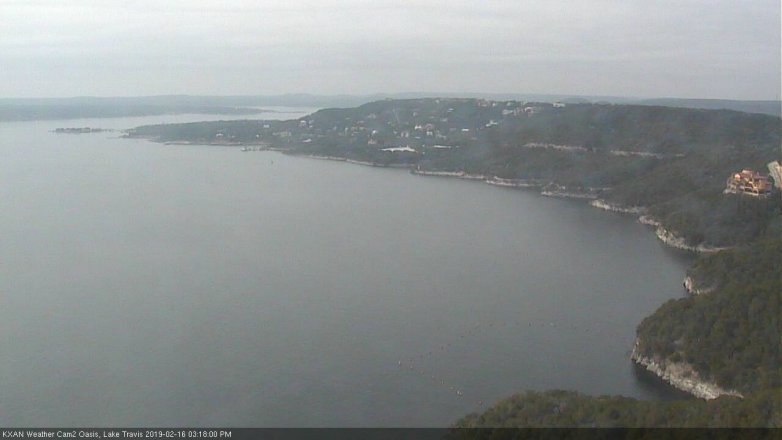 Lake Travis webcam, February 16, 2019 2:20 PM CT