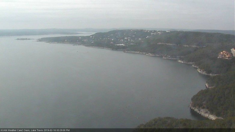 Lake Travis webcam, February 16, 2019 2:30 PM CT