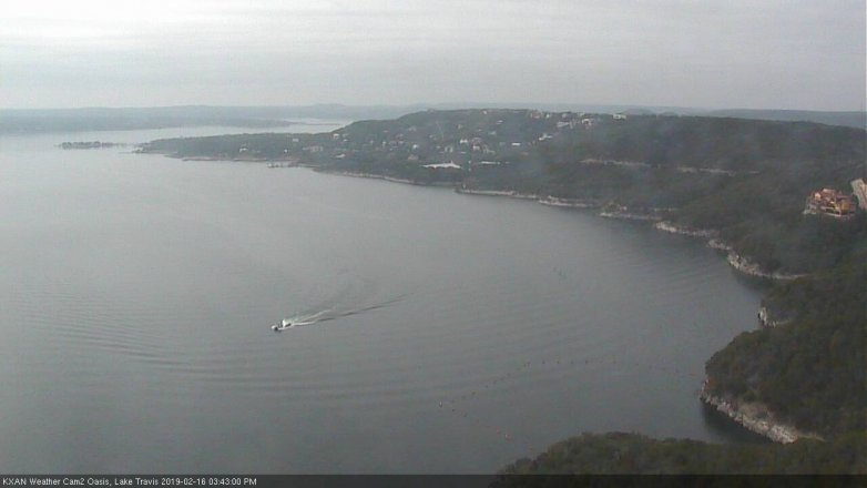 Lake Travis webcam, February 16, 2019 2:45 PM CT