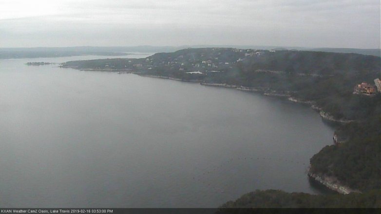 Lake Travis webcam, February 16, 2019 2:55 PM CT