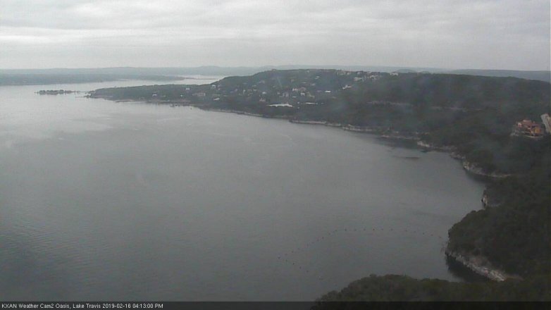 Lake Travis webcam, February 16, 2019 3:15 PM CT