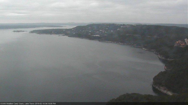 Lake Travis webcam, February 16, 2019 3:20 PM CT