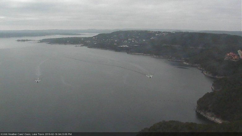 Lake Travis webcam, February 16, 2019 3:25 PM CT