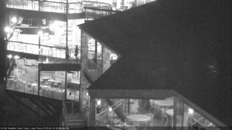 Lake Travis webcam, February 16, 2019 7:50 PM CT