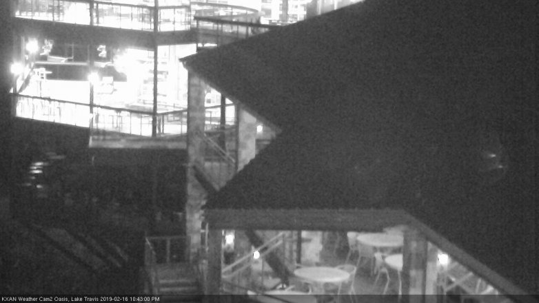 Lake Travis webcam, February 16, 2019 9:45 PM CT