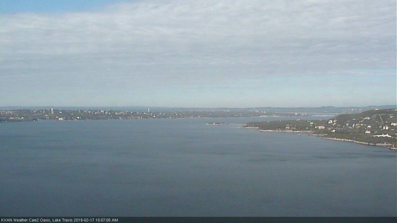 Lake Travis webcam, February 17, 2019 9:10 AM CT