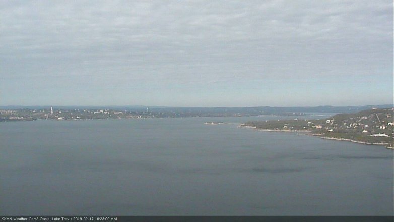 Lake Travis webcam, February 17, 2019 9:25 AM CT
