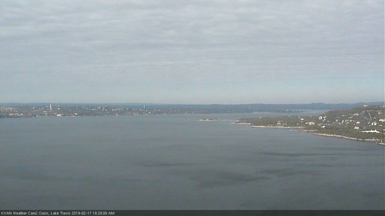 Lake Travis webcam, February 17, 2019 9:30 AM CT