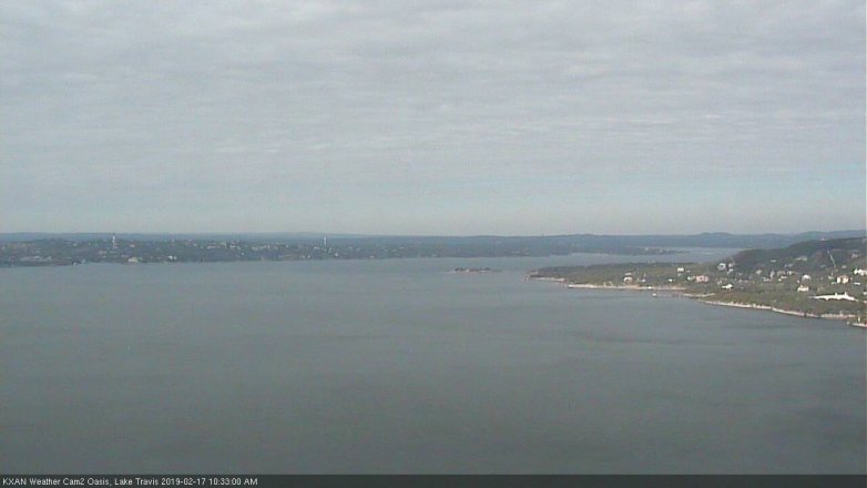 Lake Travis webcam, February 17, 2019 9:35 AM CT